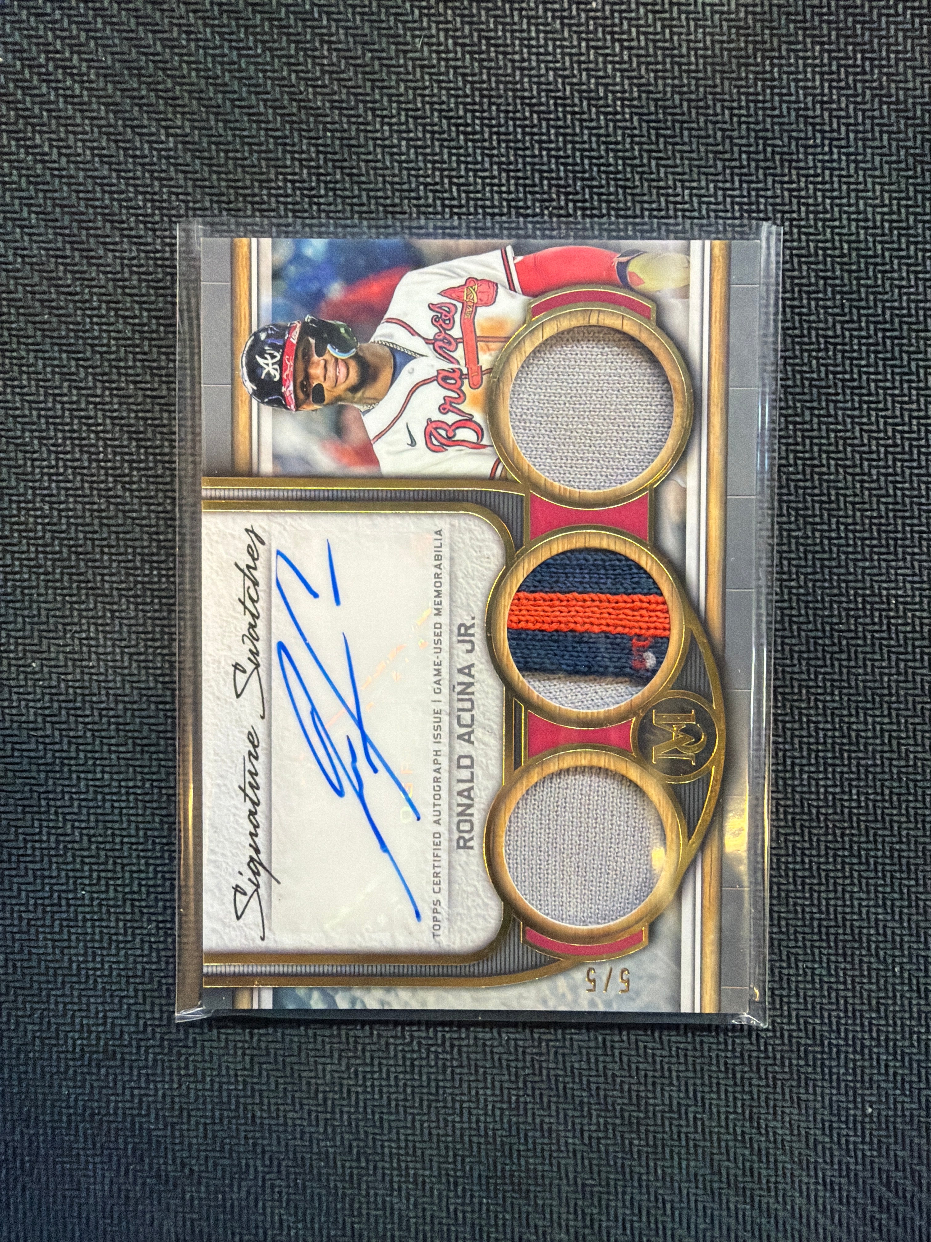 2023 Topps Museum Ronald Acuna Jr. Patch Auto /5 Braves