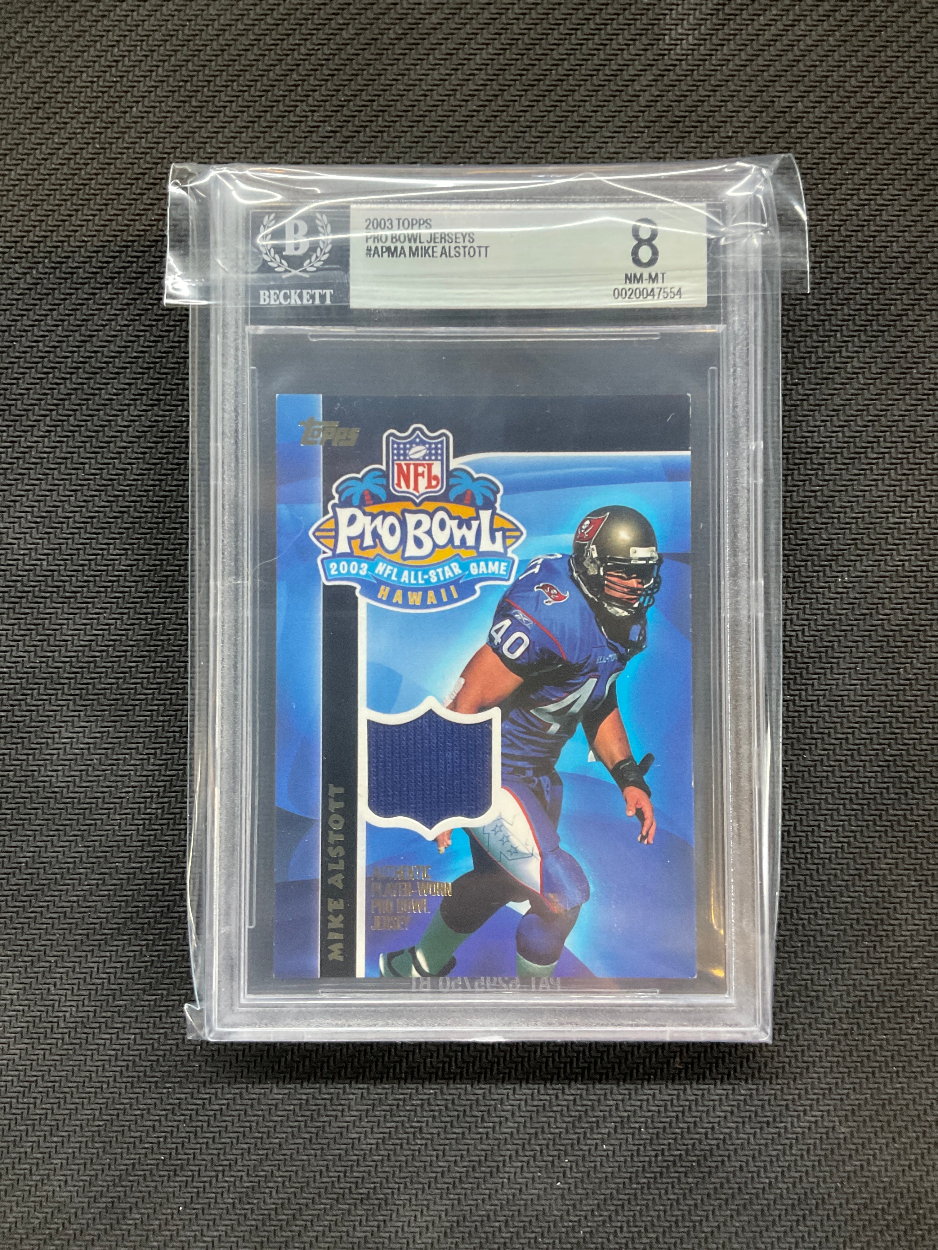 2003 Topps Pro Bowl Jerseys Mike Alsott BGS 8