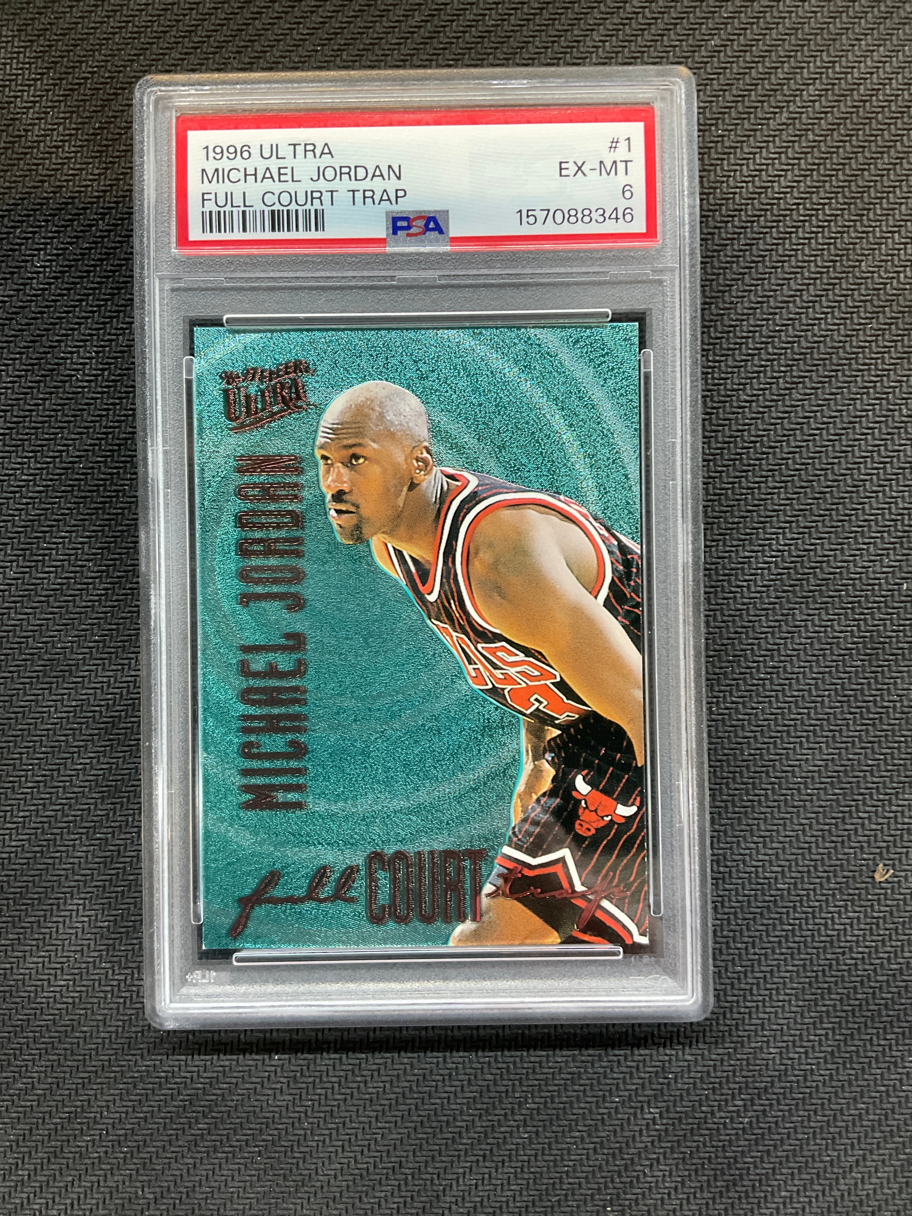 1996 Fleer Ultra Michael Jordan Full Court Trap #1 PSA 6 Bulls 346
