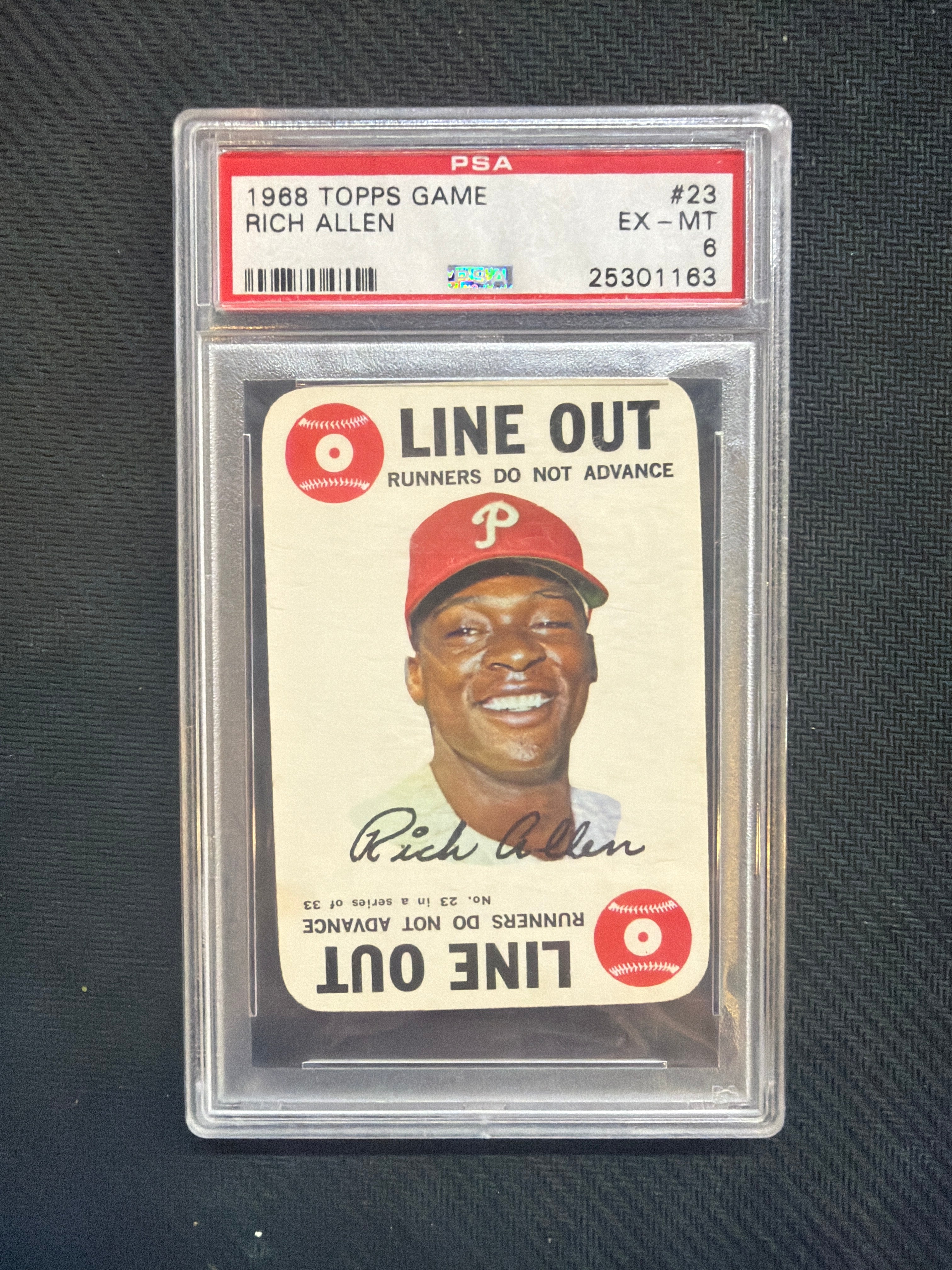 1968 Topps Game Rich Allen PSA 6