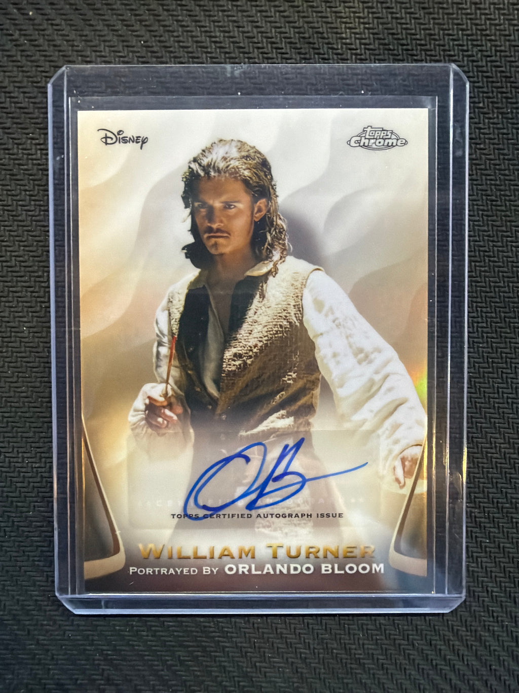 2025 Topps Chrome Disney William Turner Orlando Bloom Auto