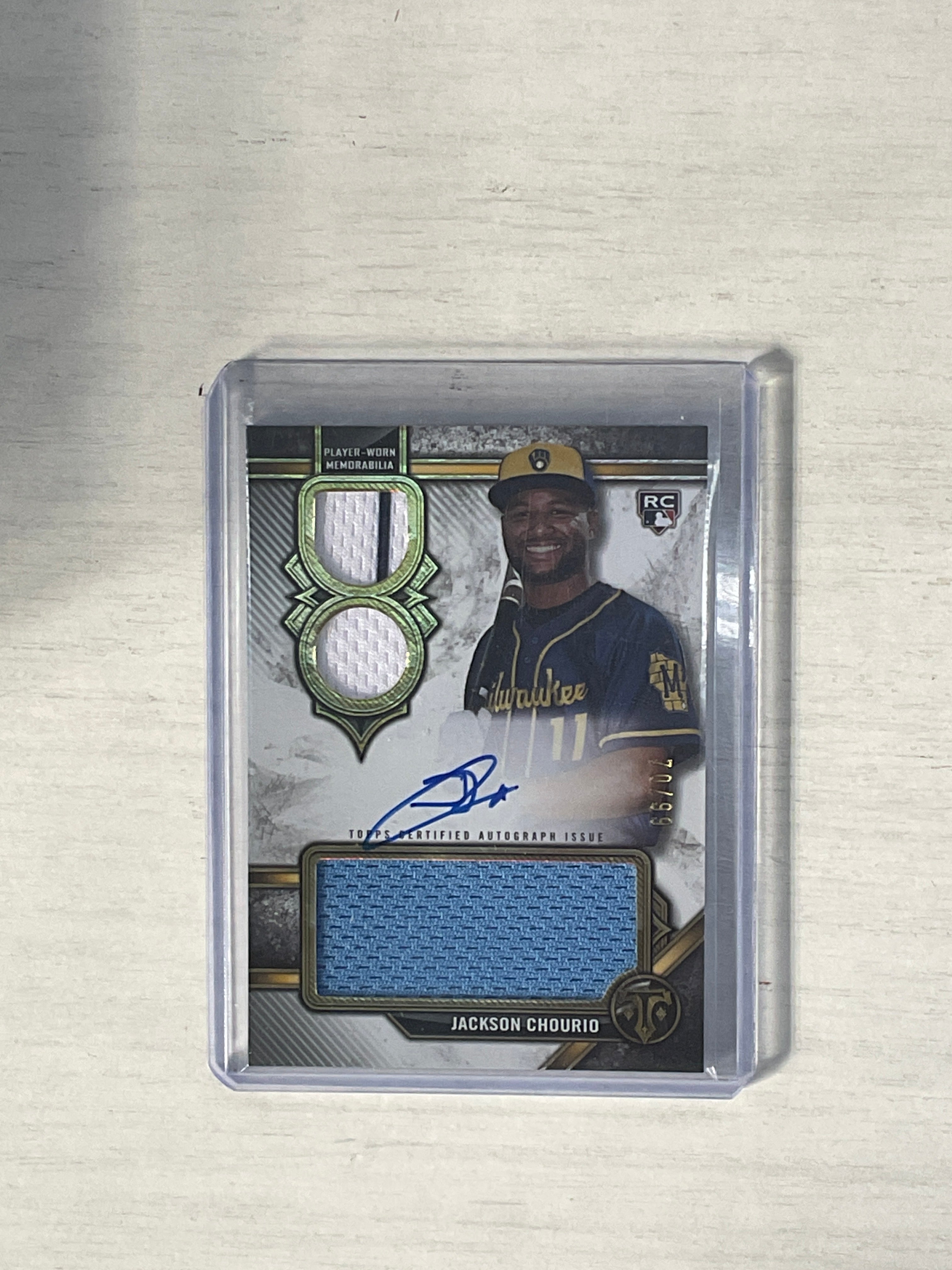 2024 Topps Triple Threads Jackson Chourio Rookie Patch Auto /99