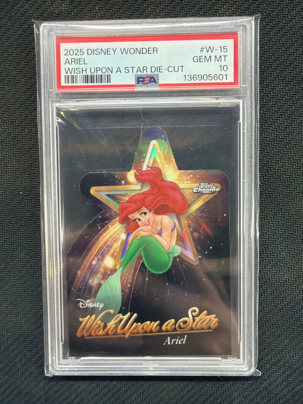2025 Topps Disney Wonder Ariel Wish Upon A Star PSA 10