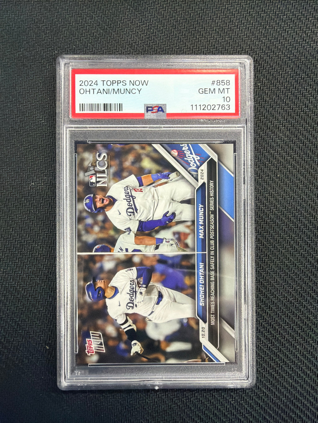 2024 Topps Now Shohei Ohtani / Muncy PSA 10 Dodgers