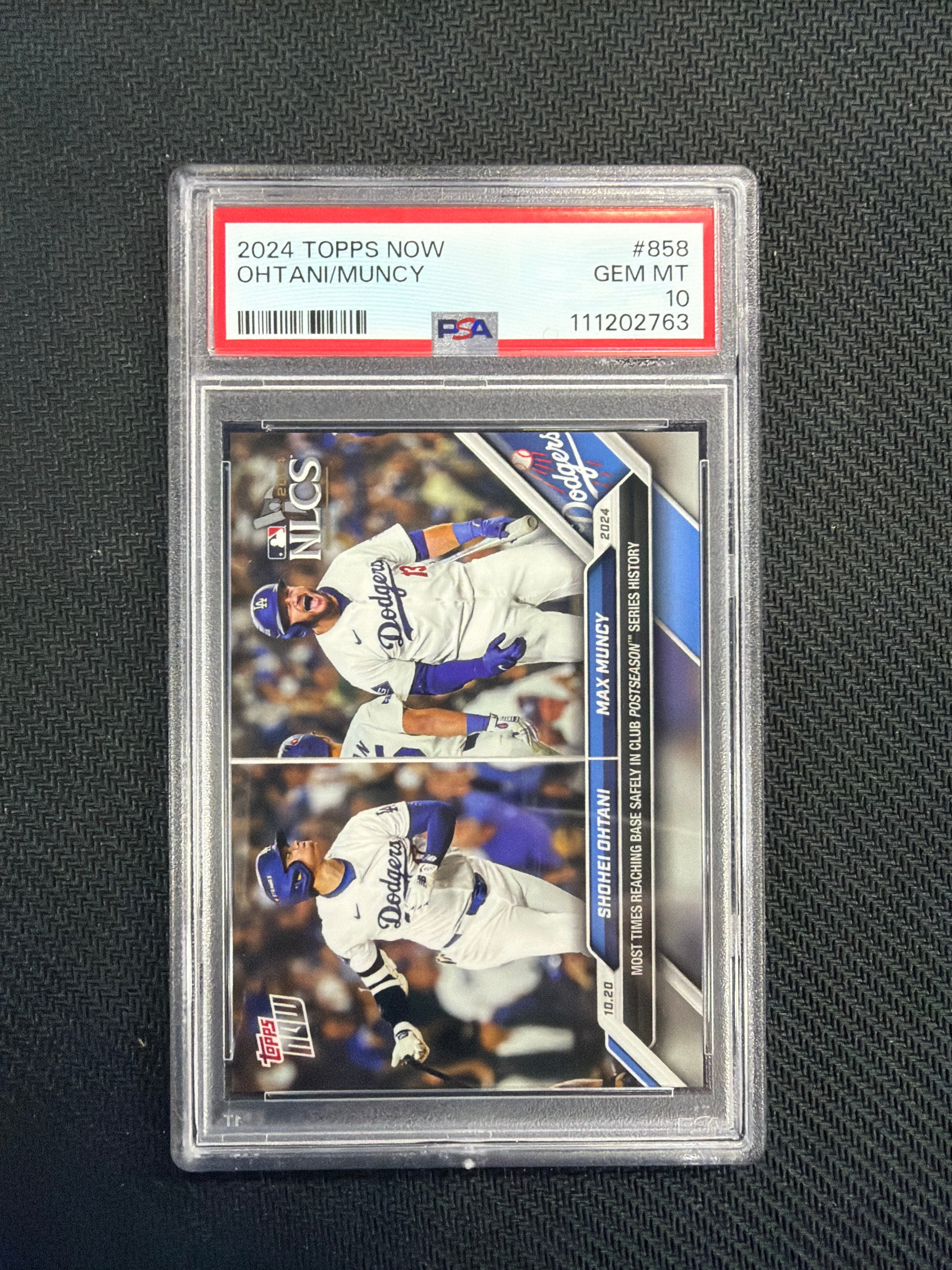 2024 Topps Now Shohei Ohtani / Muncy PSA 10 Dodgers