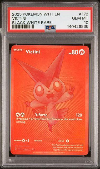 2025 Pokemon White Flare Victini 172 PSA 10