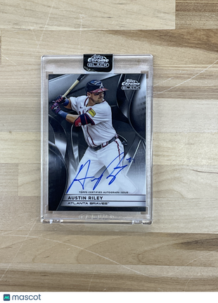 2025 Topps Chrome Black Austin Riley Auto Braves