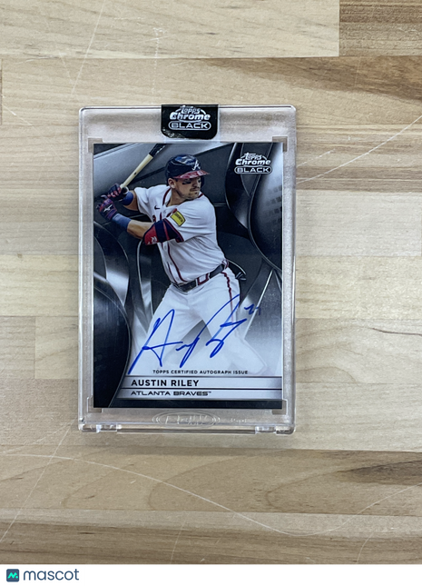 2025 Topps Chrome Black Austin Riley Auto Braves