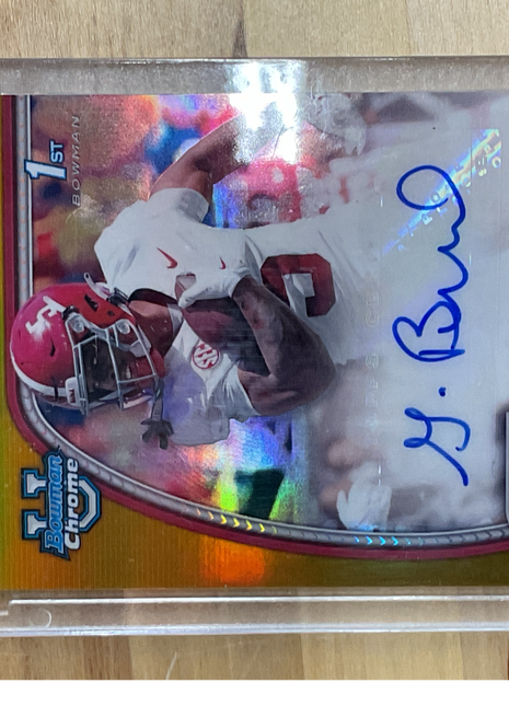 2024 Bowman U Chrome Germie Bernard Auto Gold /50 Alabama