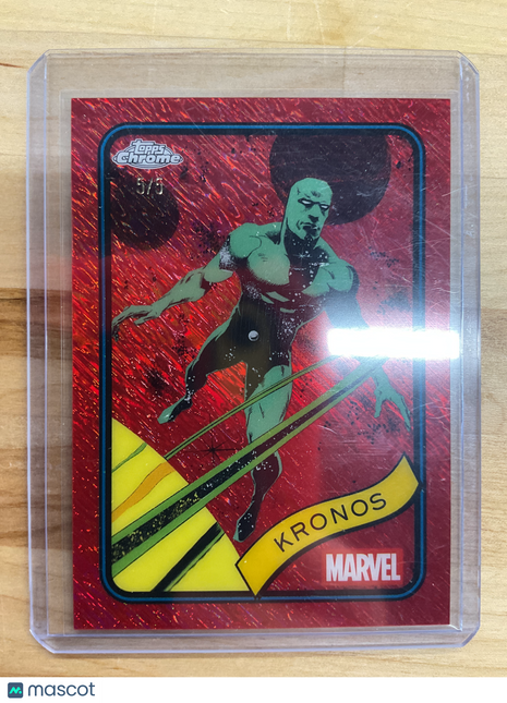 2025 Topps Chrome Marvel Kronos Red Shimmer /5