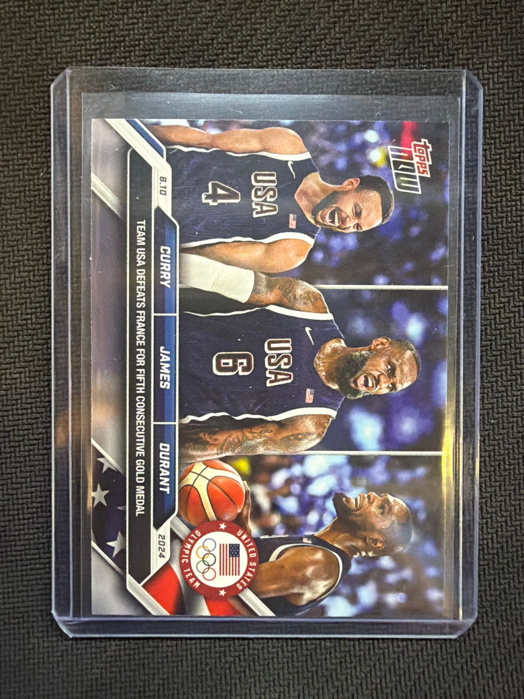 2024 Topps Now Olympics Curry James Durant #26 USA