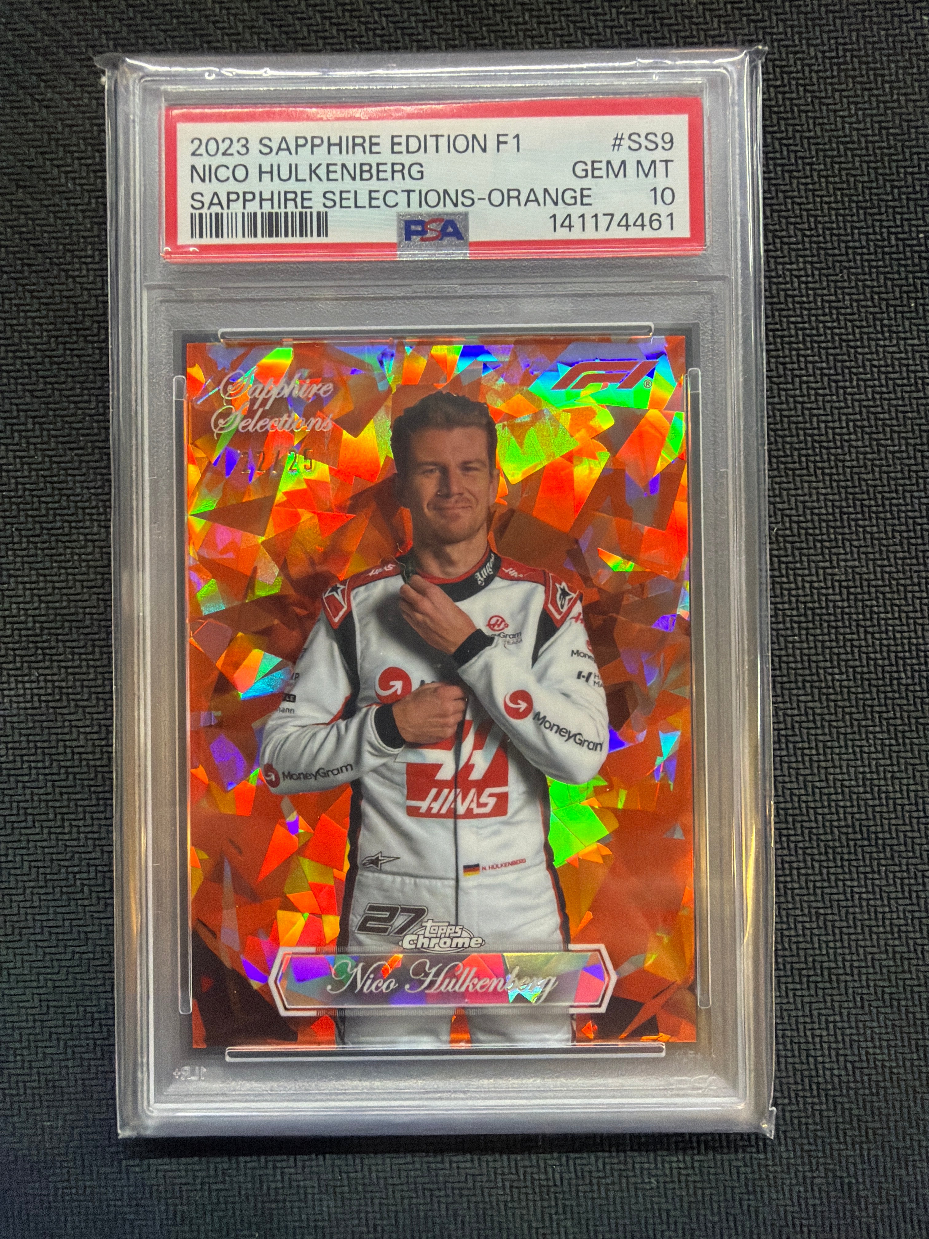 2023 Topps Chrome F1 Sapphire Nico Hulkenberg Selections /25 PSA 10 HAAS