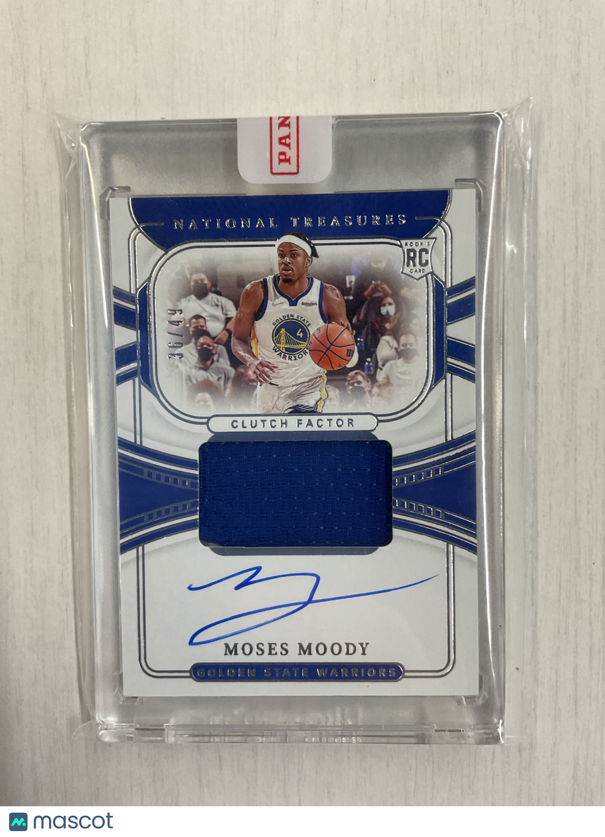 2021 National Treasures Moses Moody Patch Auto /49 Clutch