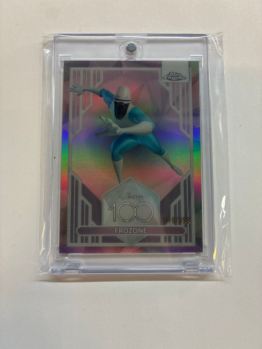 2023 Topps Chrome Disney 100 Frozone Pink Refractor /399