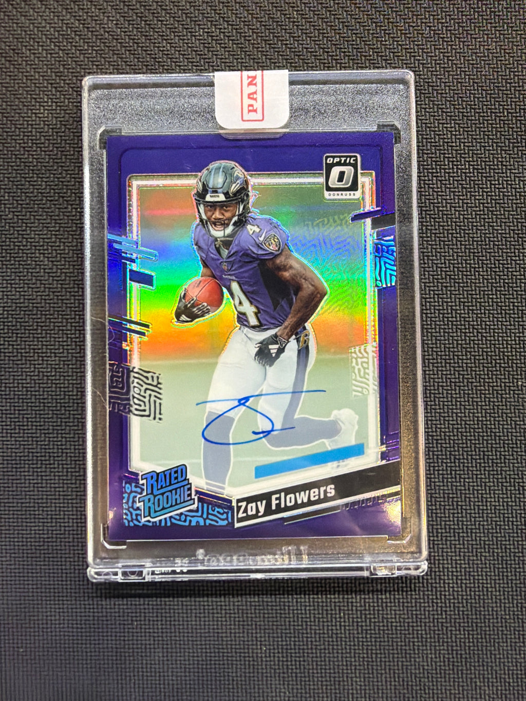 2023 Donruss Optic Zay Flowers Rookie Auto /35 Purple