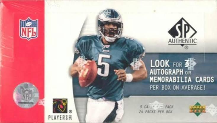 2005 Upper Deck SP Authentic Football Hobby Box