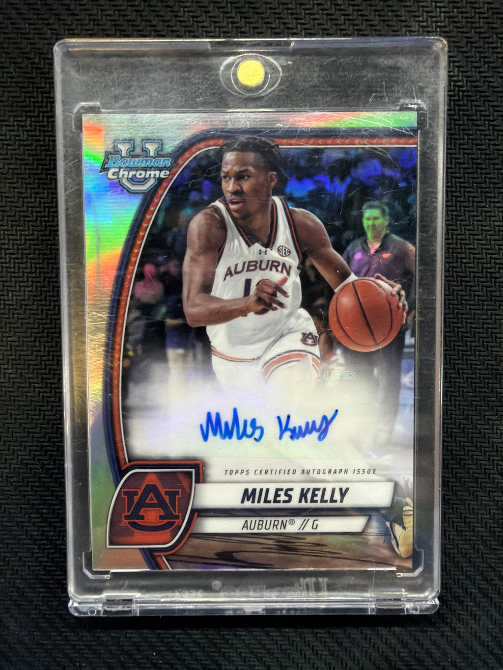2024-25 Bowman U Chrome Miles Kelly Rookie Refractor Auto Auburn