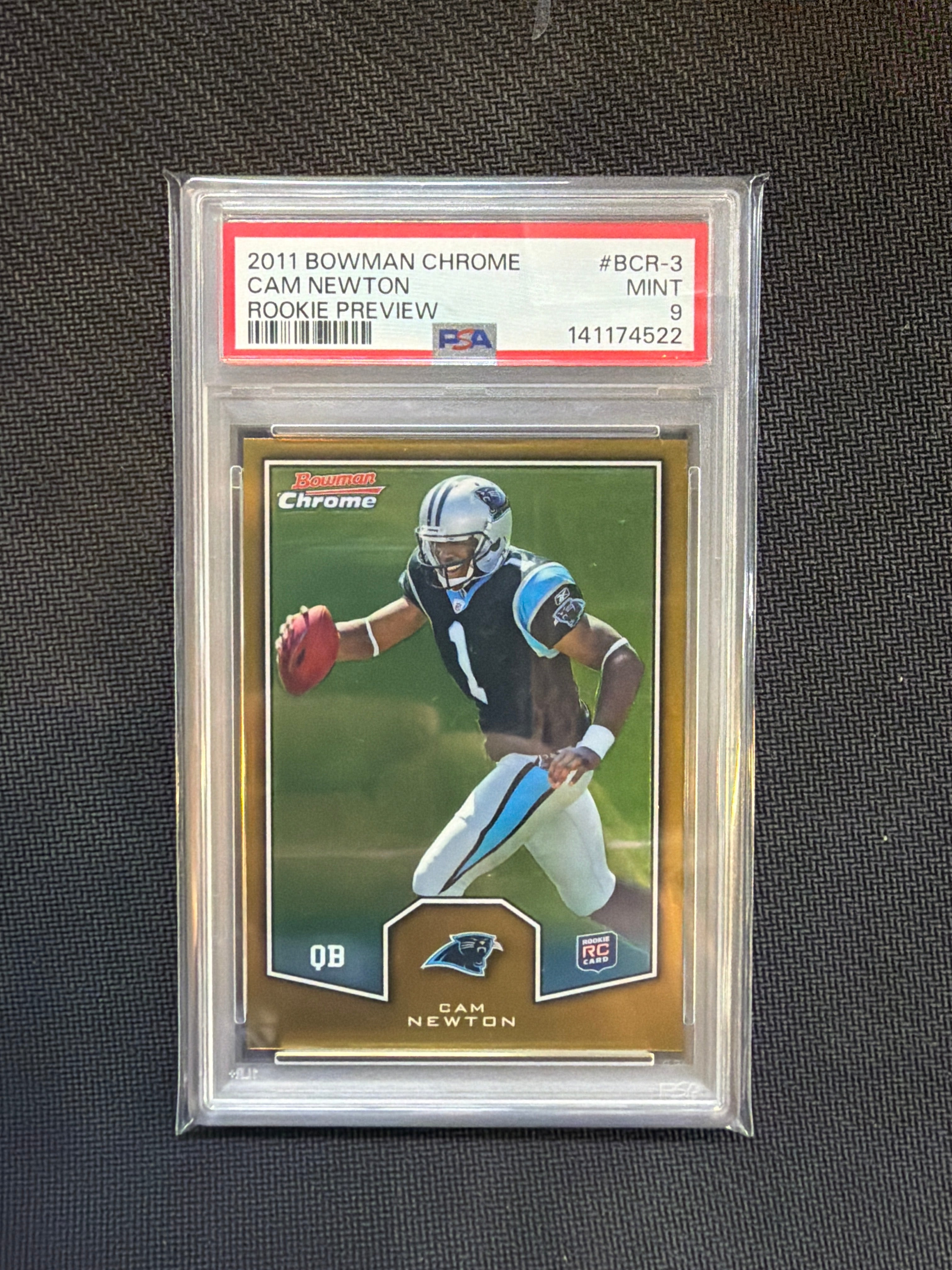 2011 Bowman Chrome Cam Newton Rookie PSA 9 Auburn