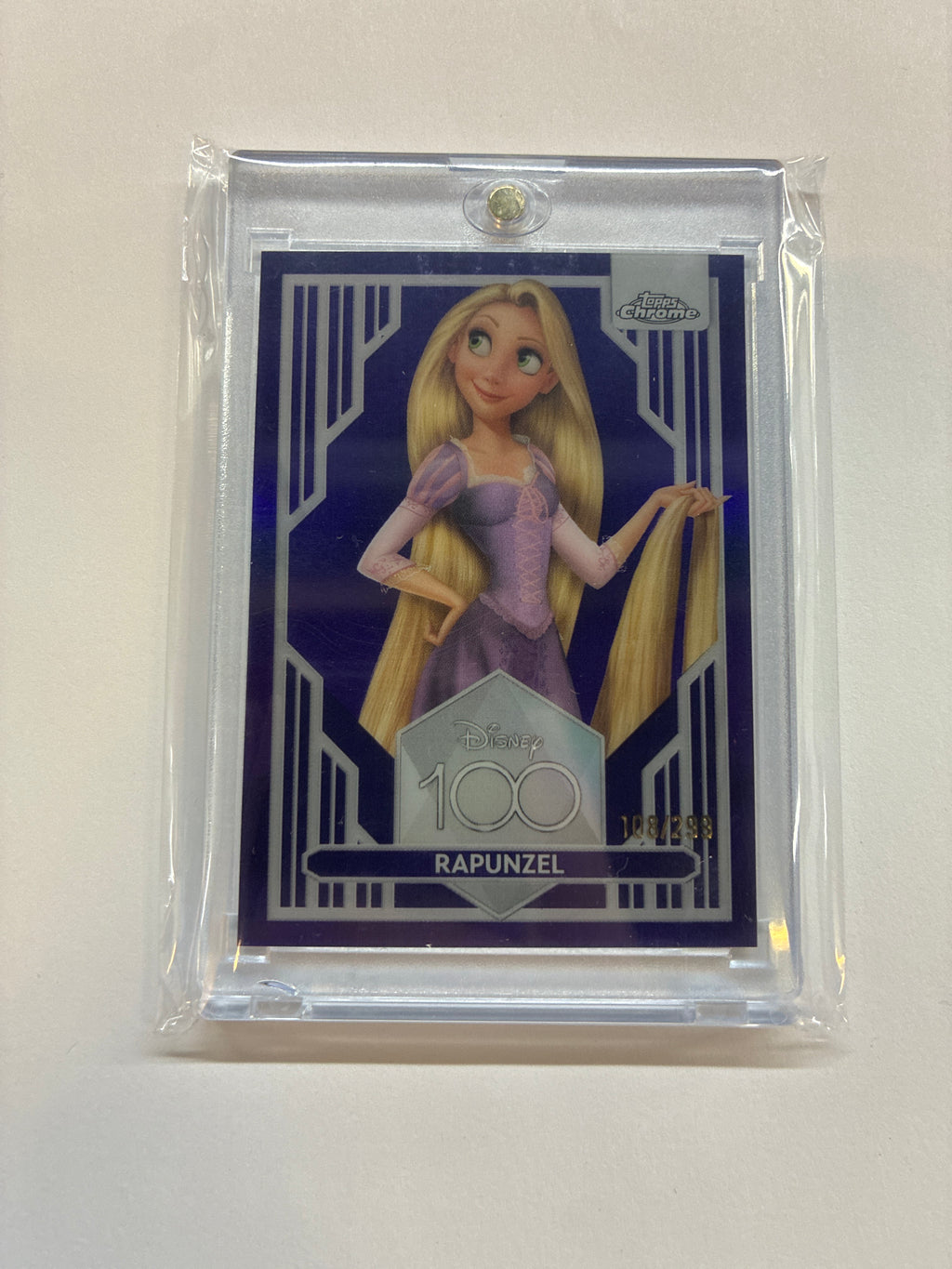 2023 Topps Chrome Disney 100 Rapunzel Purple Refractor /299