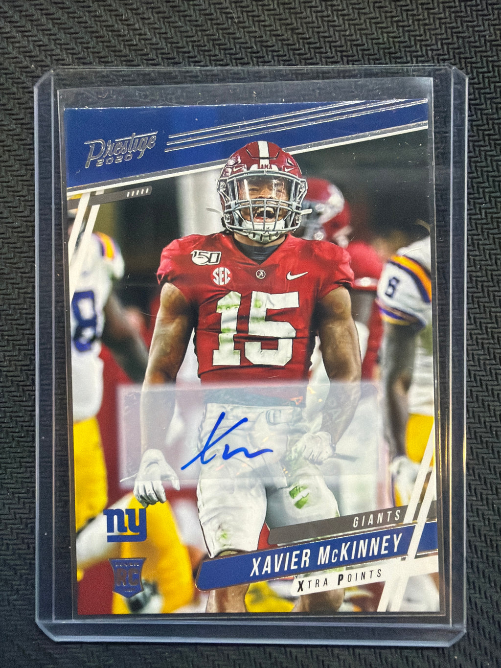 2020 Panini Prestige Xavier McKinney Rookie Auto Alabama