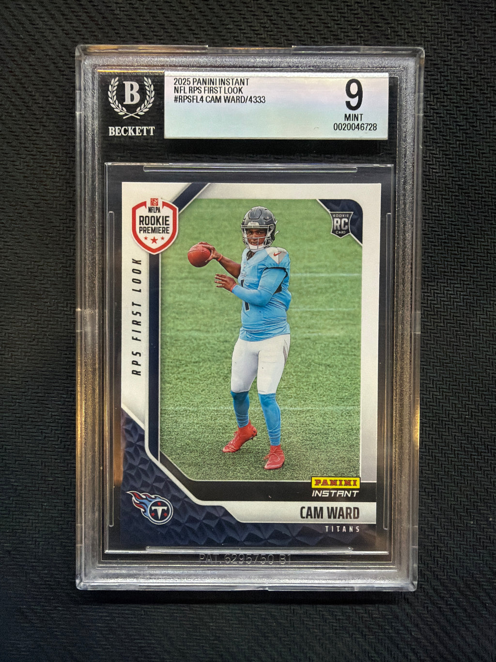 2025 Panini Instant Cam Ward Rookie BGS 9 Titans 728