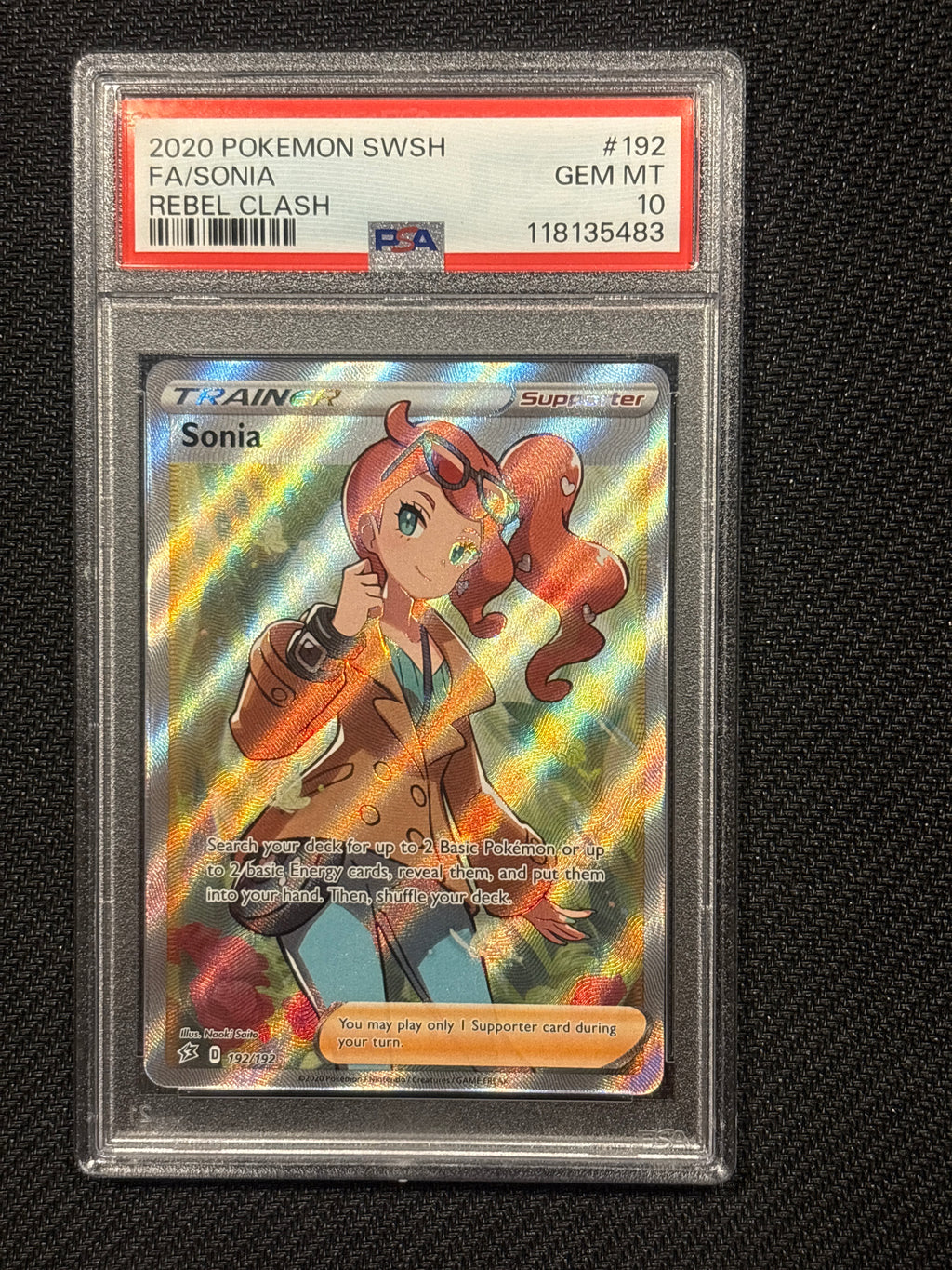 2020 Sonia full art psa10