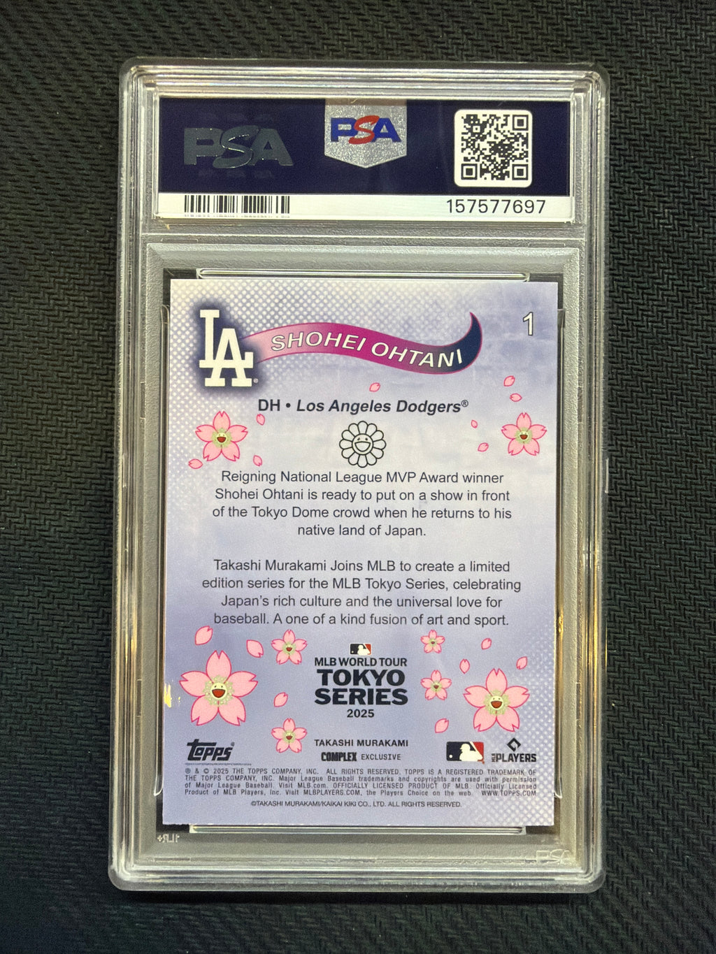 2025 Topps Murakami Shohei Ohtani Tokyo Series PSA 8