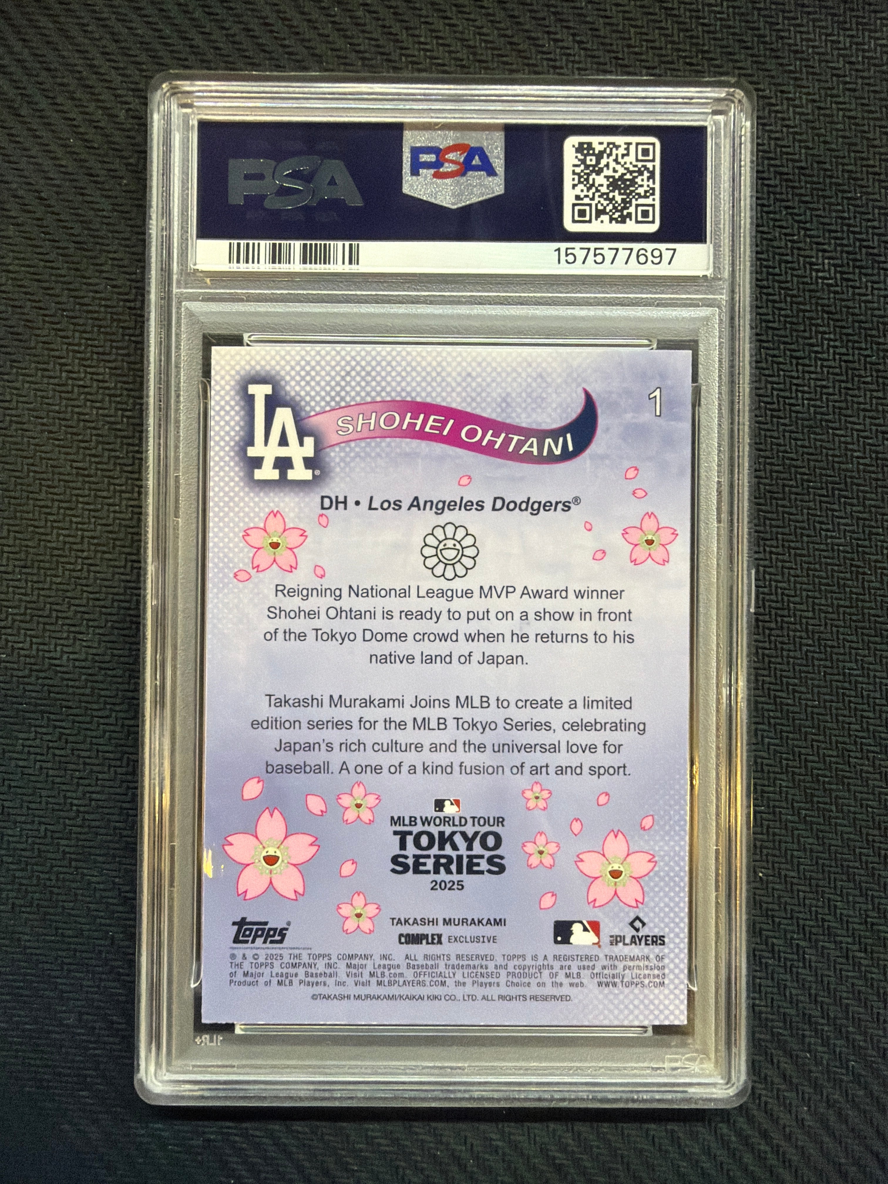 2025 Topps Murakami Shohei Ohtani Tokyo Series PSA 8