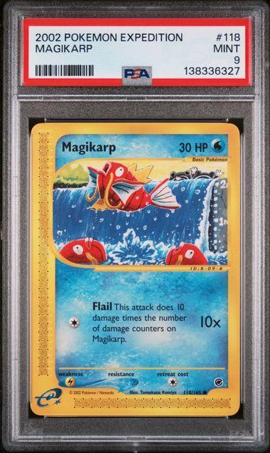 2002 Pokemon Expedition Magikarp 118 PSA 9