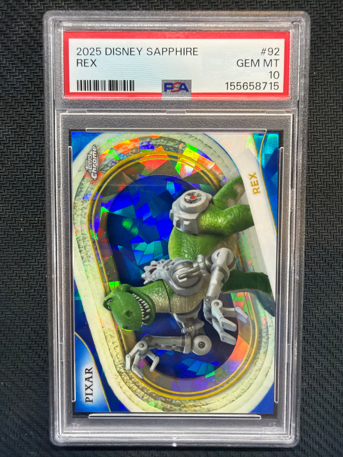 2025 Topps Chrome Disney Rex #92 PSA 10 715