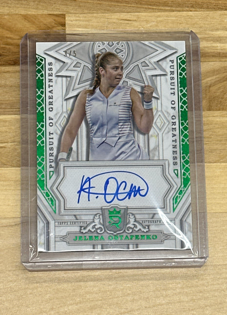 2024 Topps Royalty Jelena Ostapenko Green Auto /5