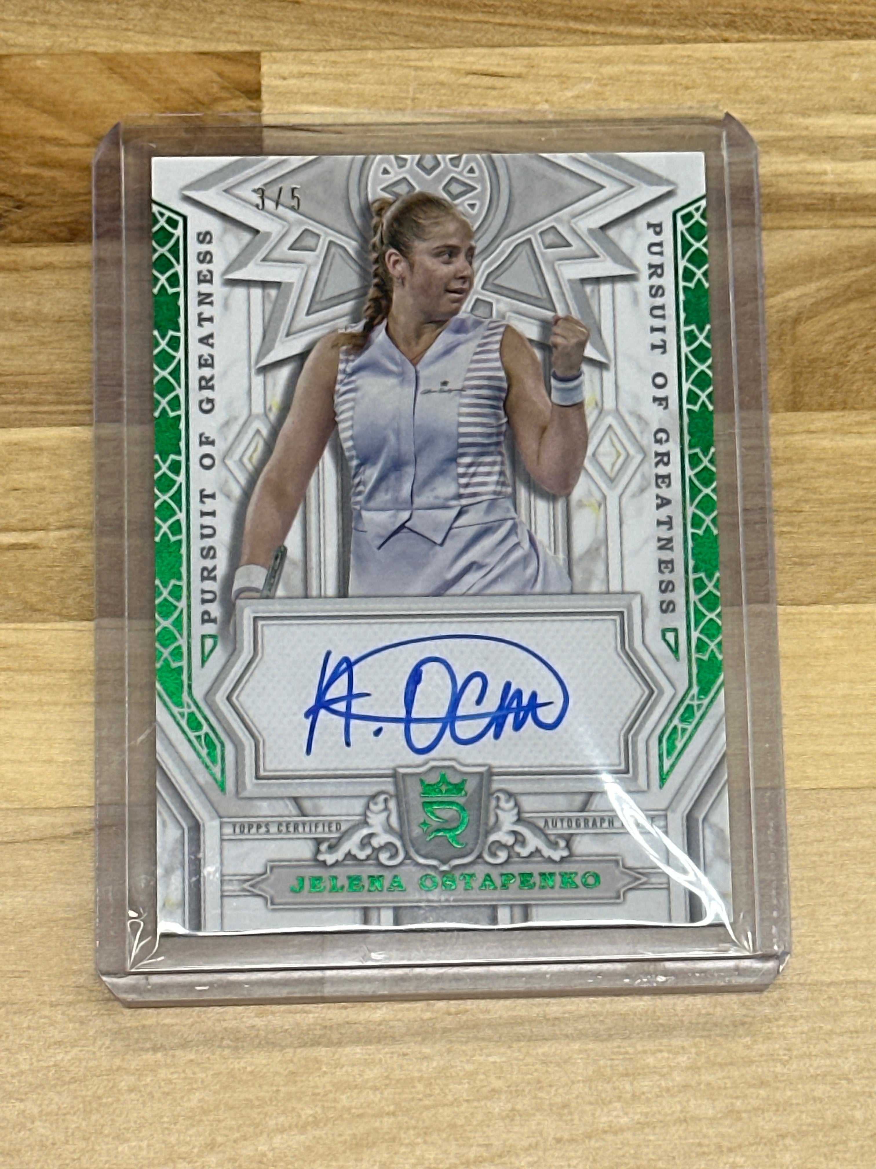 2024 Topps Royalty Jelena Ostapenko Green Auto /5