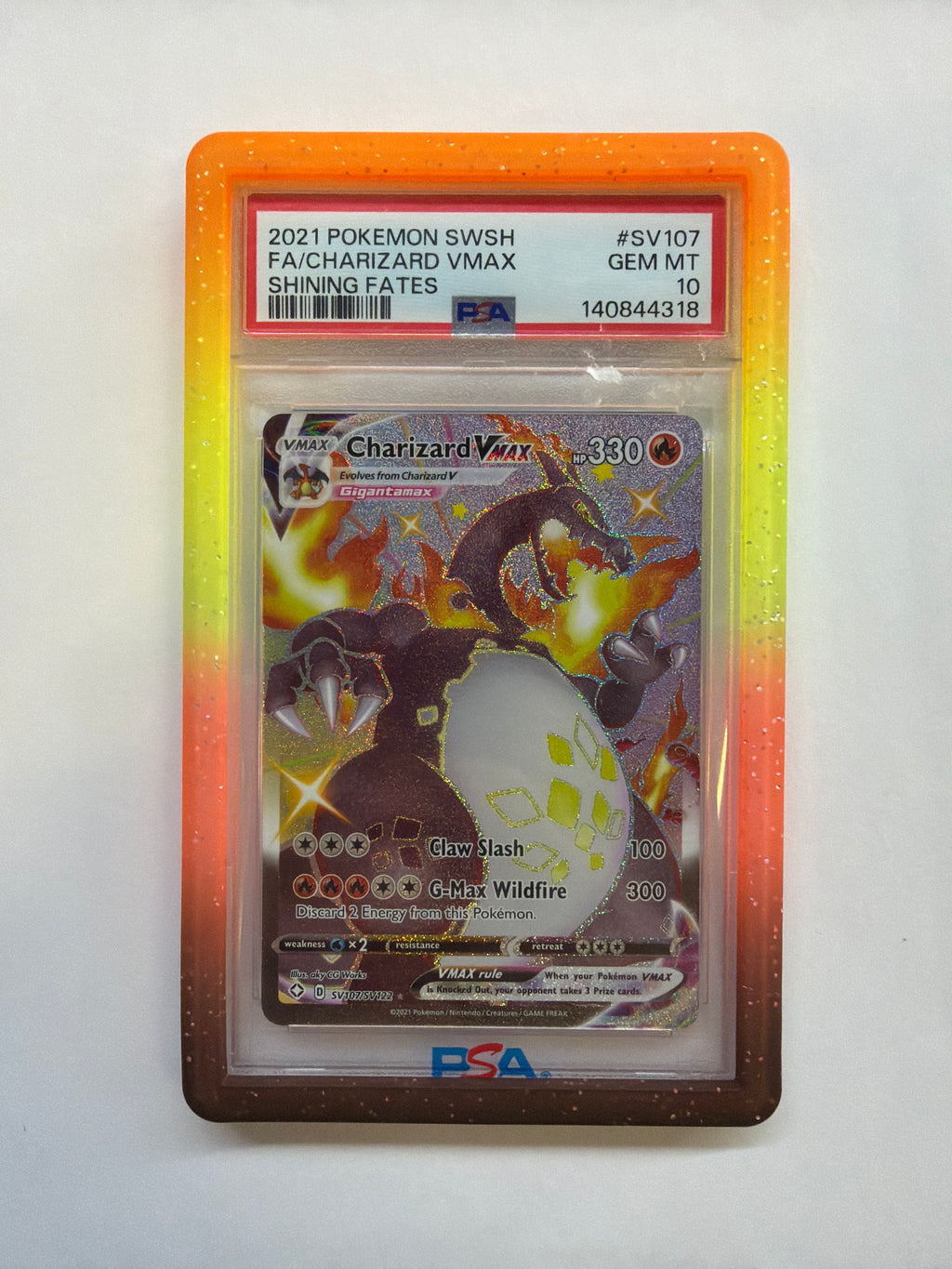 2021 Charizard Vmax SV107 PSA 10