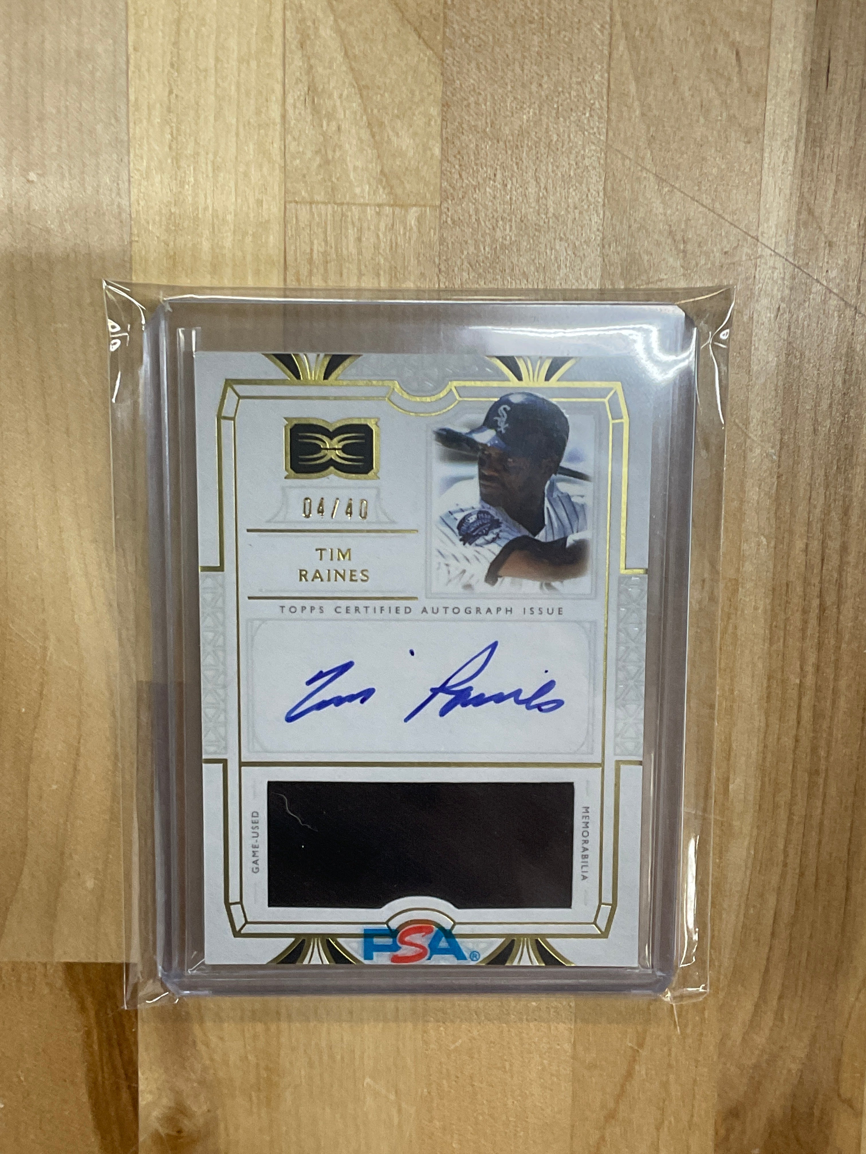 2024 Topps Definitive Tim Raines Patch Auto /40
