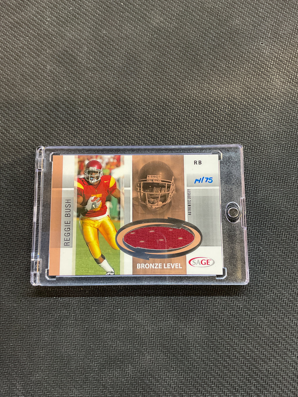 2005 Sage Reggie Bush Bronze Level Patch /75 USC