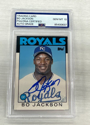 1986 Topps Bo Jackson Auto PSA DNA 10