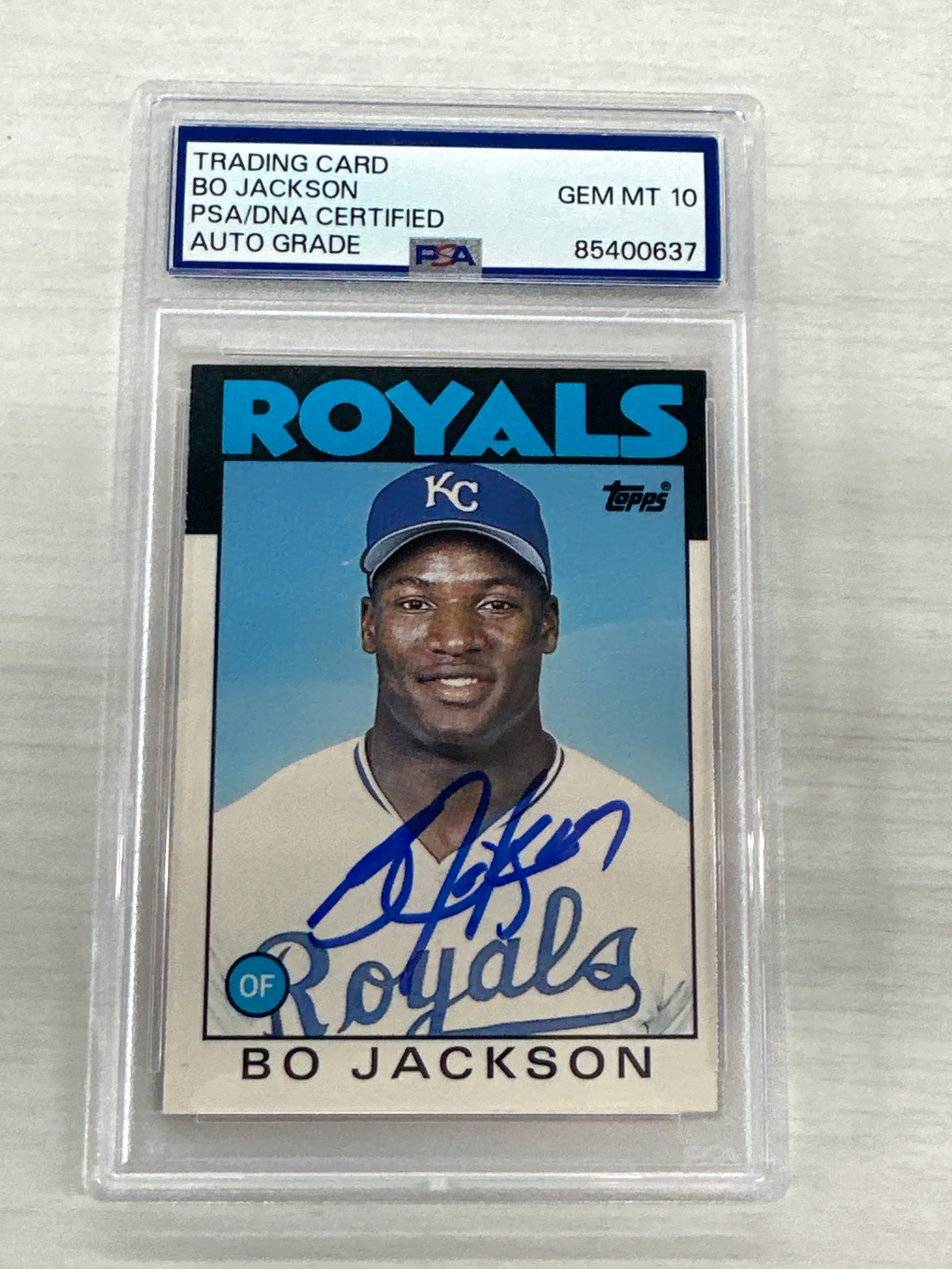 1986 Topps Bo Jackson Auto PSA DNA 10