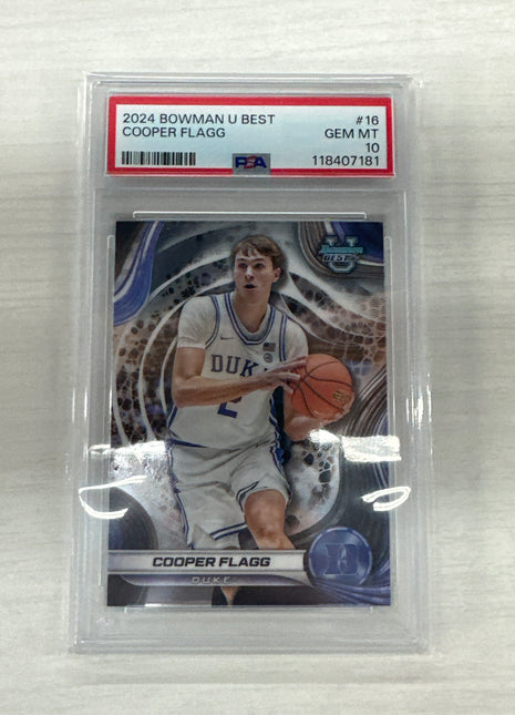 2024 Bowman Best Cooper Flagg PSA 10