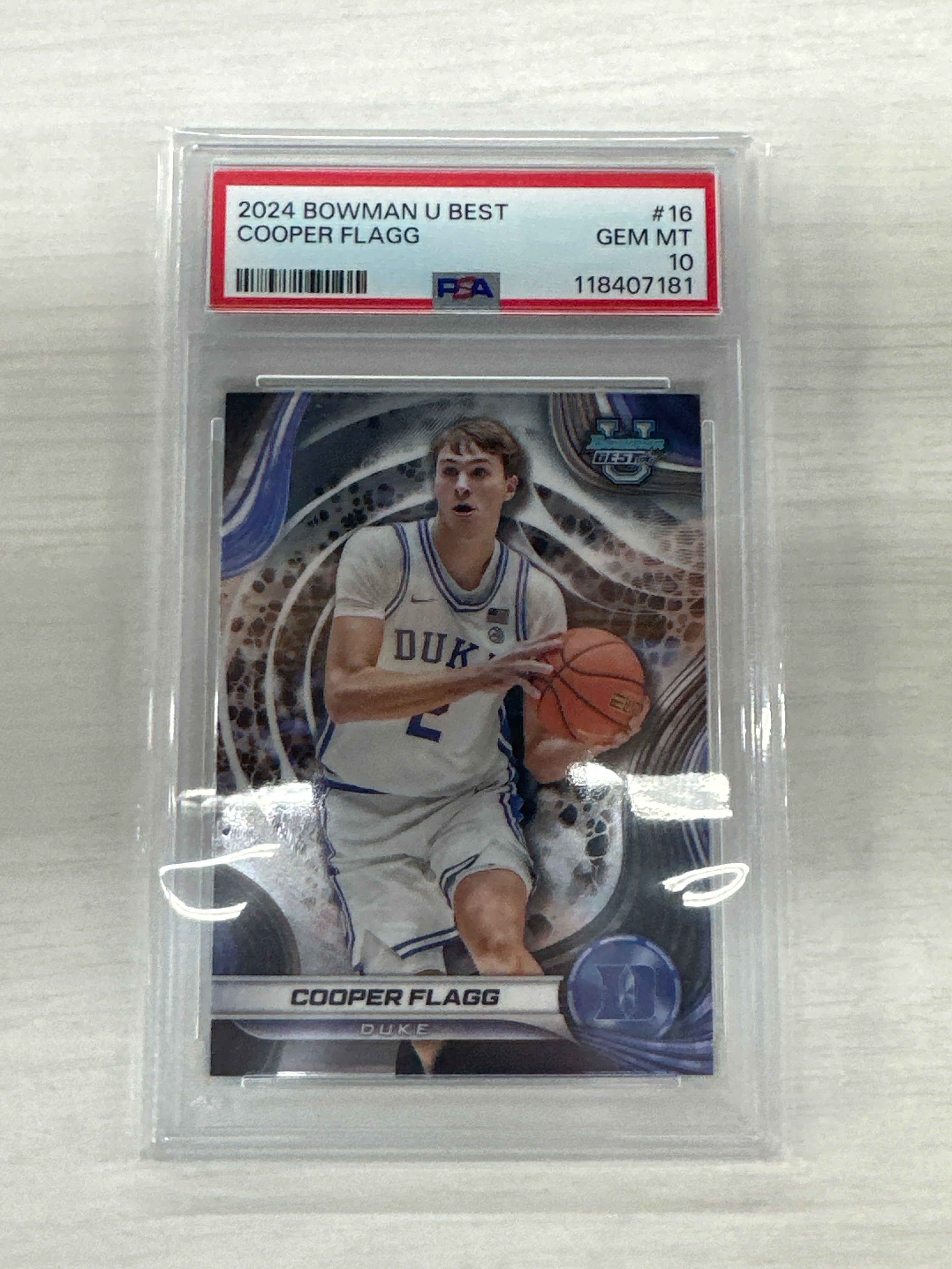 2024 Bowman Best Cooper Flagg PSA 10