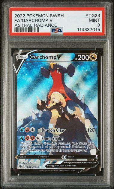 2022 Pokemon Astral Radiance Garchomp V TG23 PSA 9