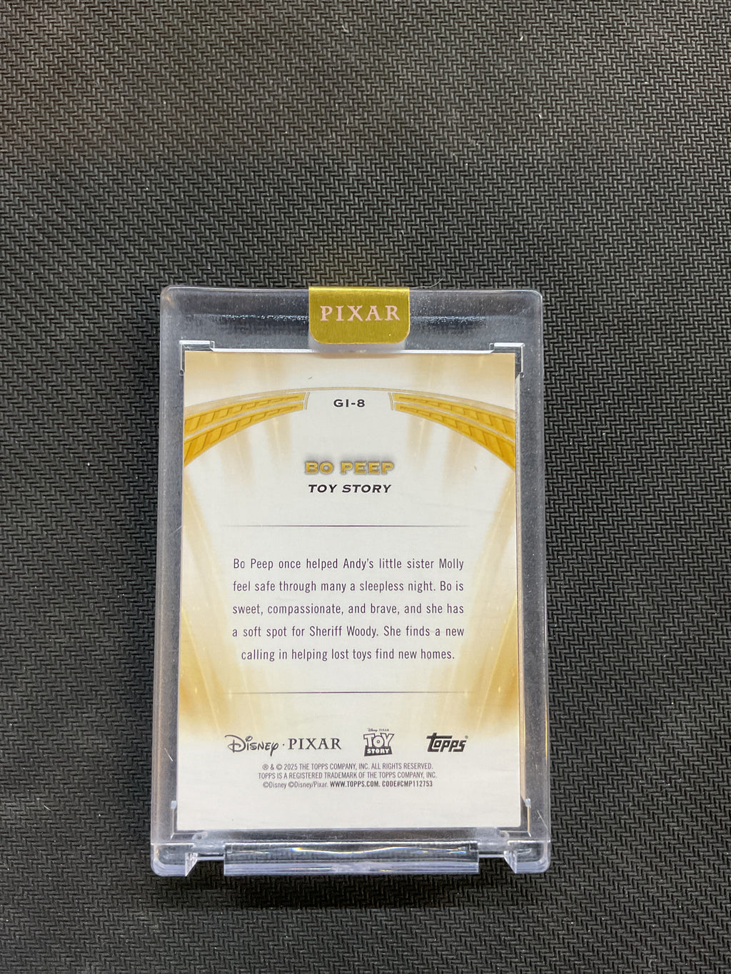 2025 Topps Pixar Bo Peep Golden Icons /100