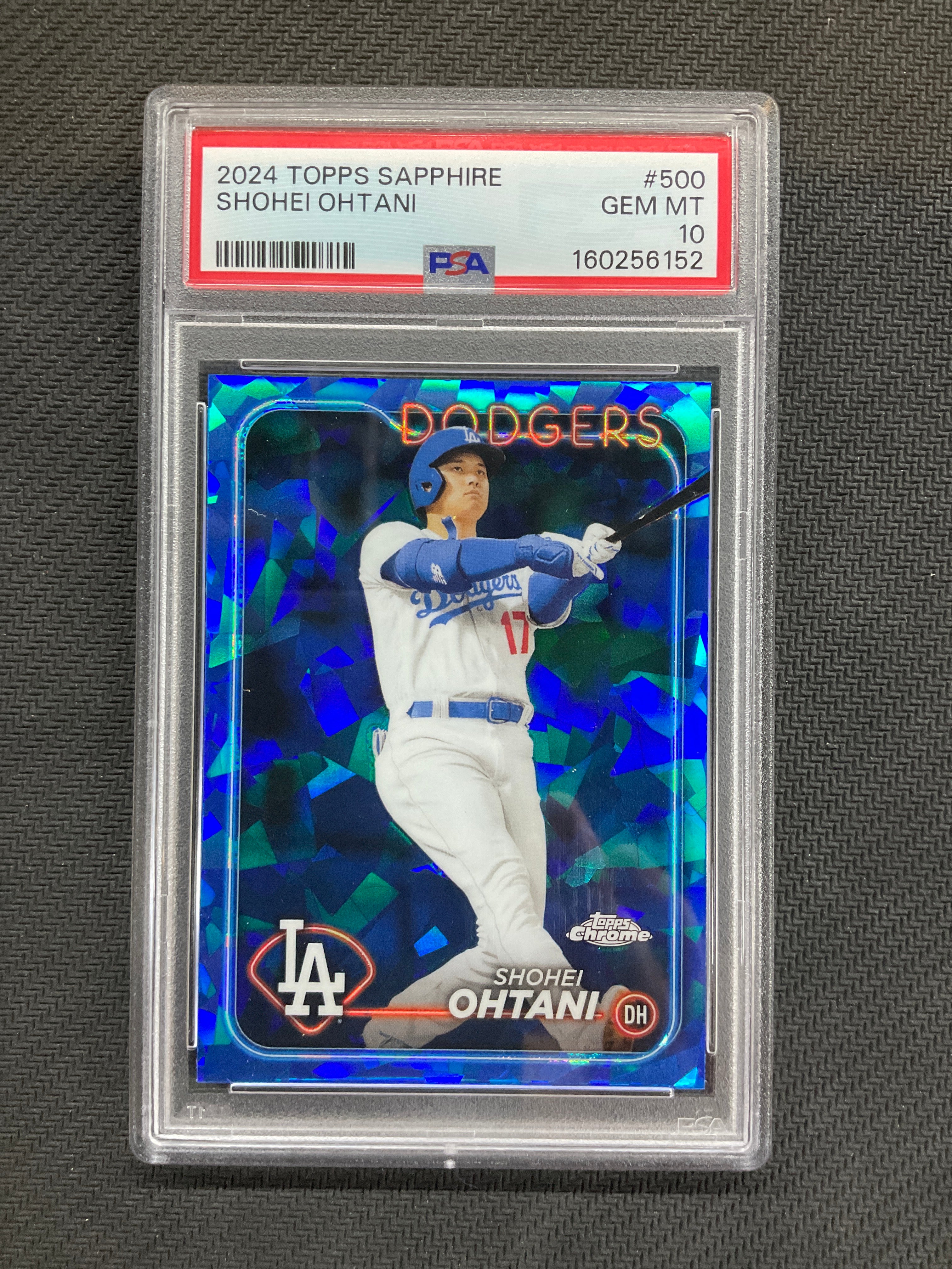 2024 Topps Chrome Sapphire Shohei Ohtani #500 PSA 10 Dodgers
