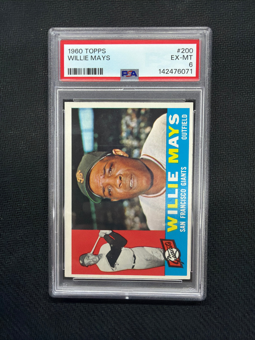 1960 Topps Willie Mays PSA 6 Giants