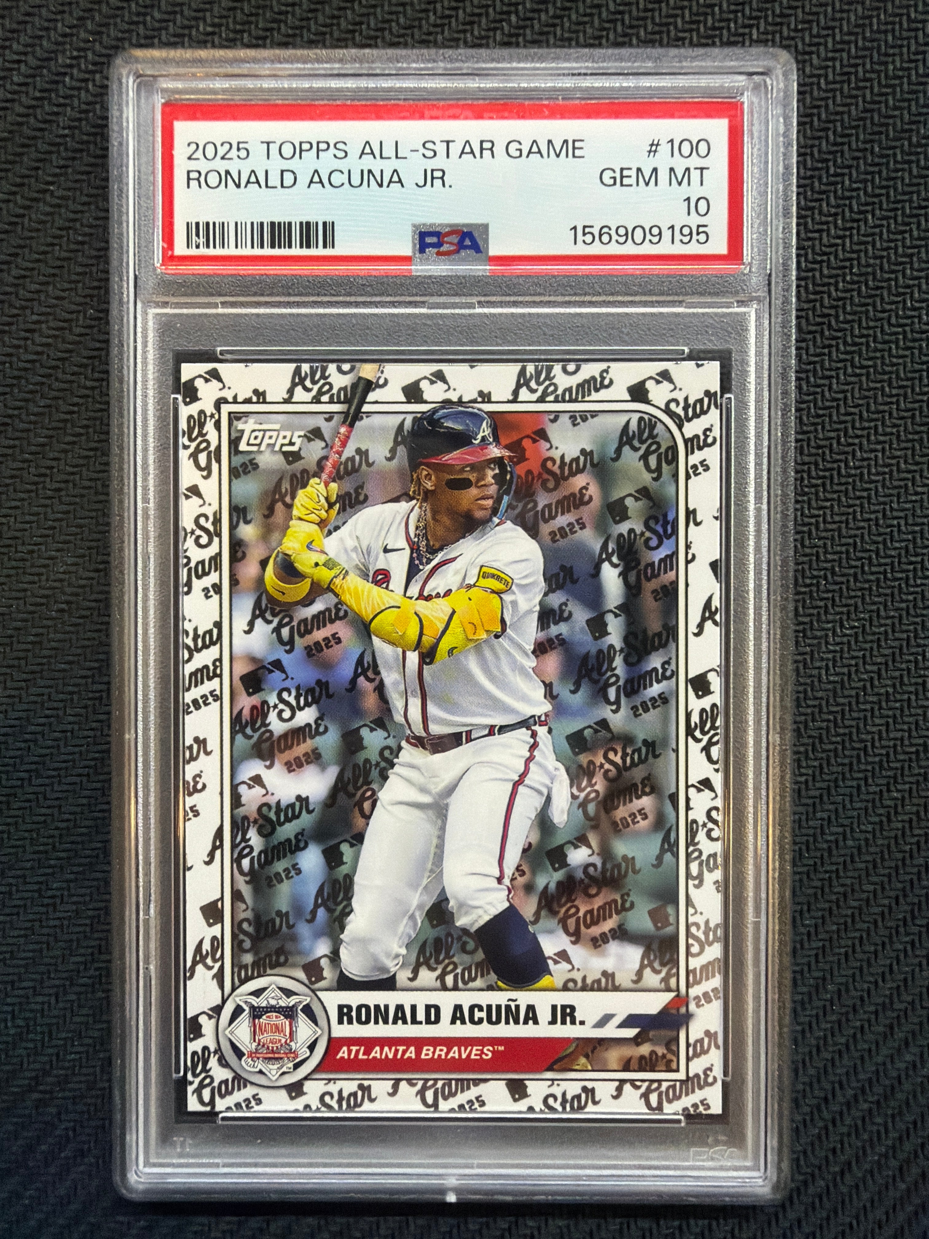 2025 Topps All-Star Game Ronald Acuna Jr #100 PSA 10 Braves 195