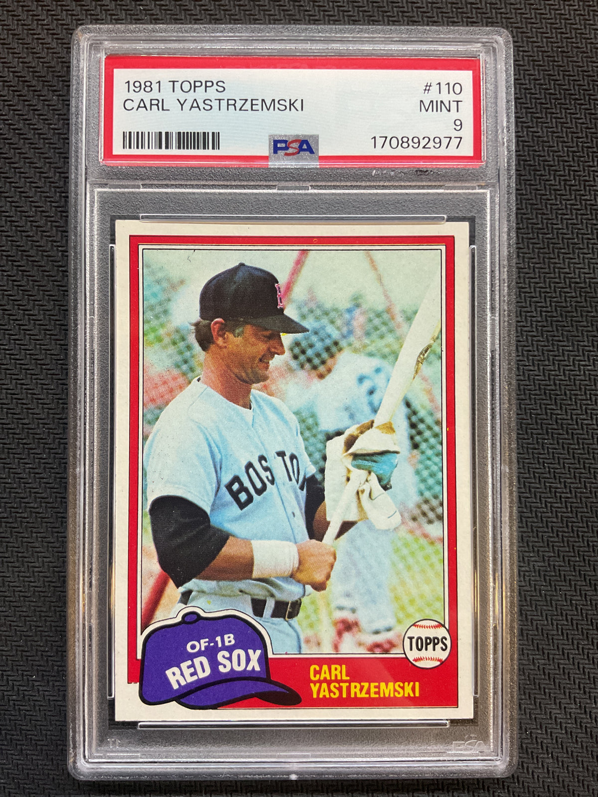 1981 Topps #110 Carl Yastrzemski PSA 9