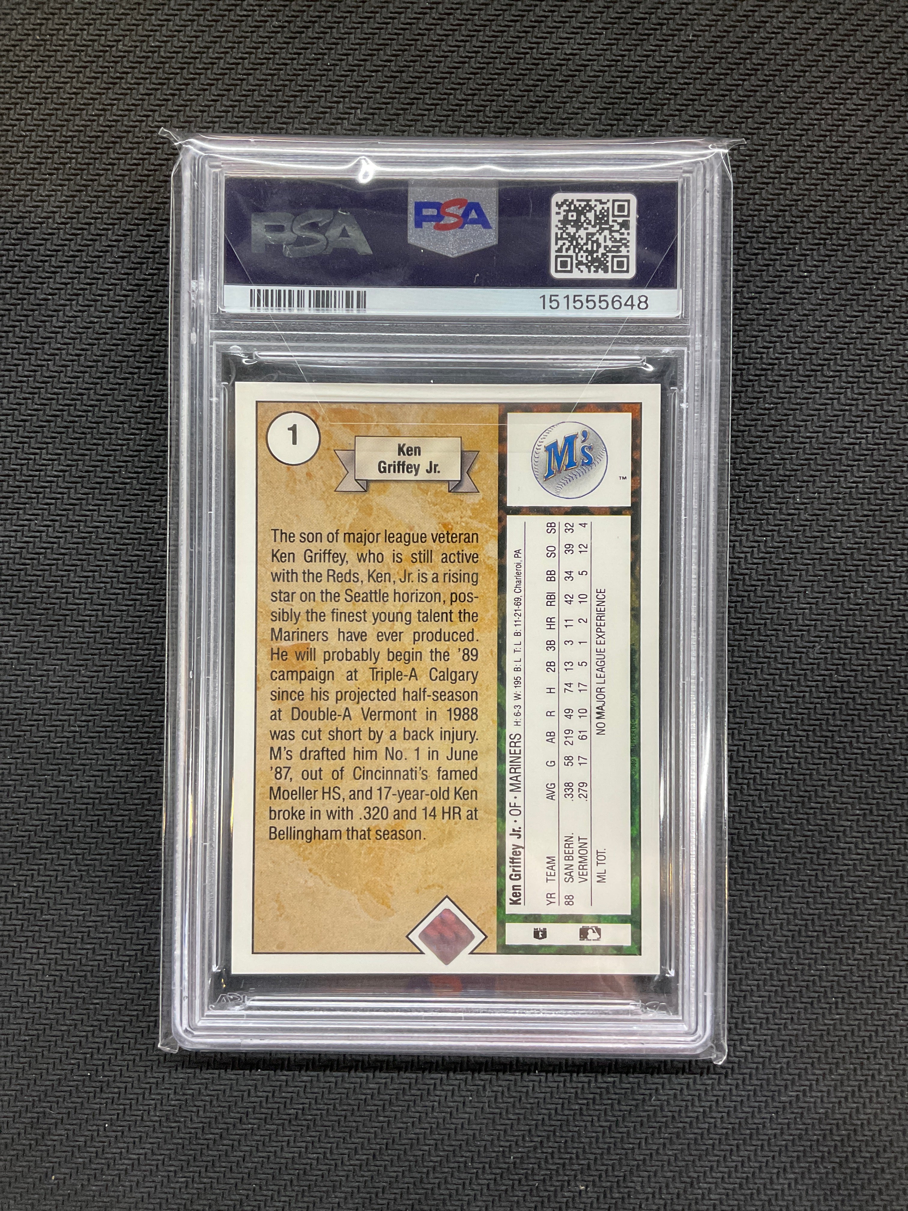 1989 Upper Deck Ken Griffey Jr Star Rookie PSA 6 648