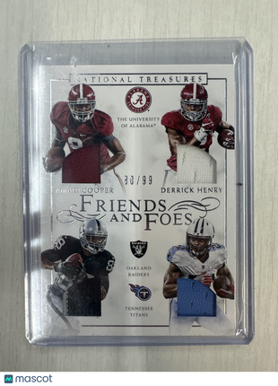 2016 National Treasures Amari Cooper Derrick Henry Patch /99 Alabama