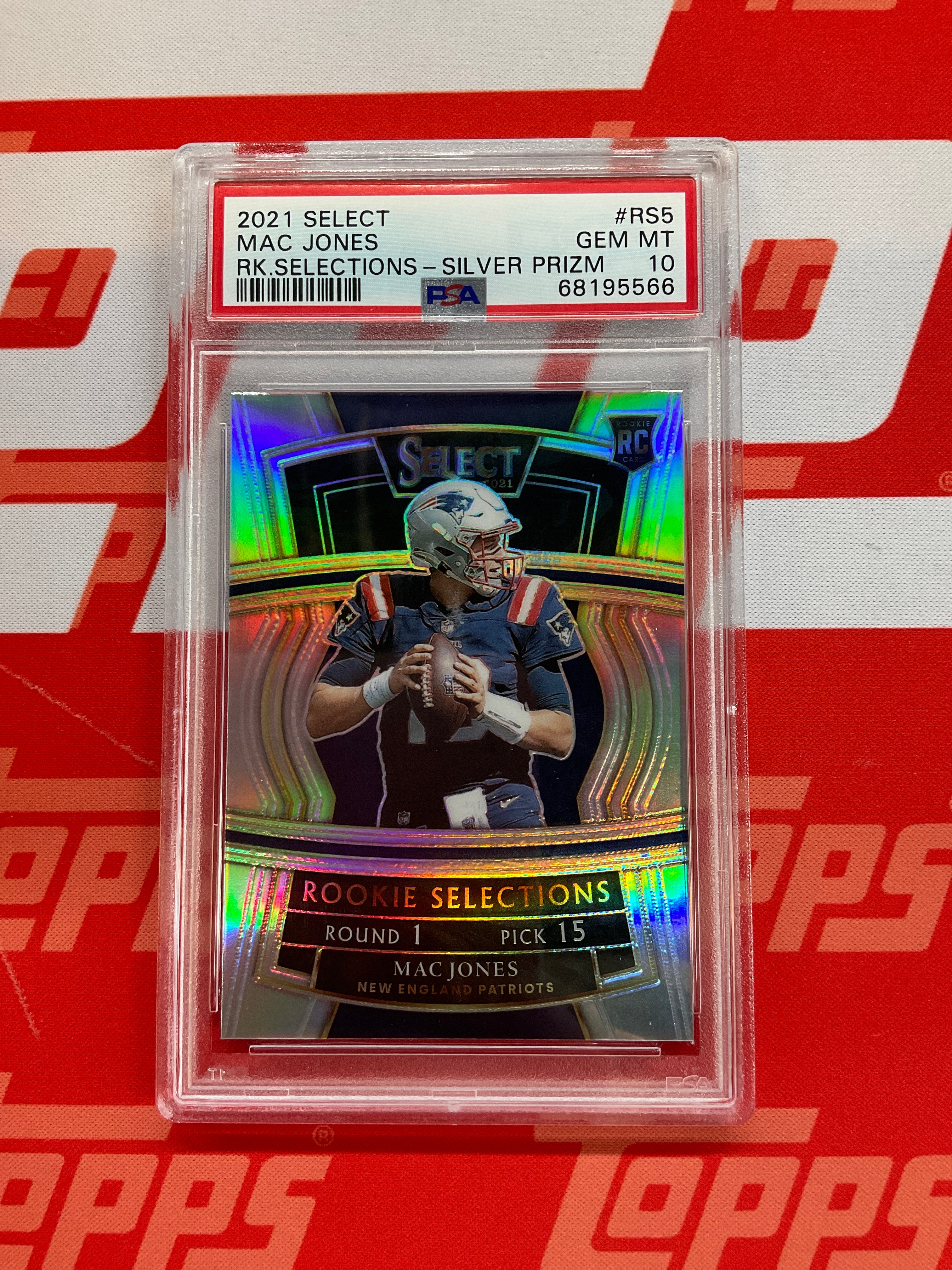 2021 Select Mac Jones Selections Silver Rookie PSA 10