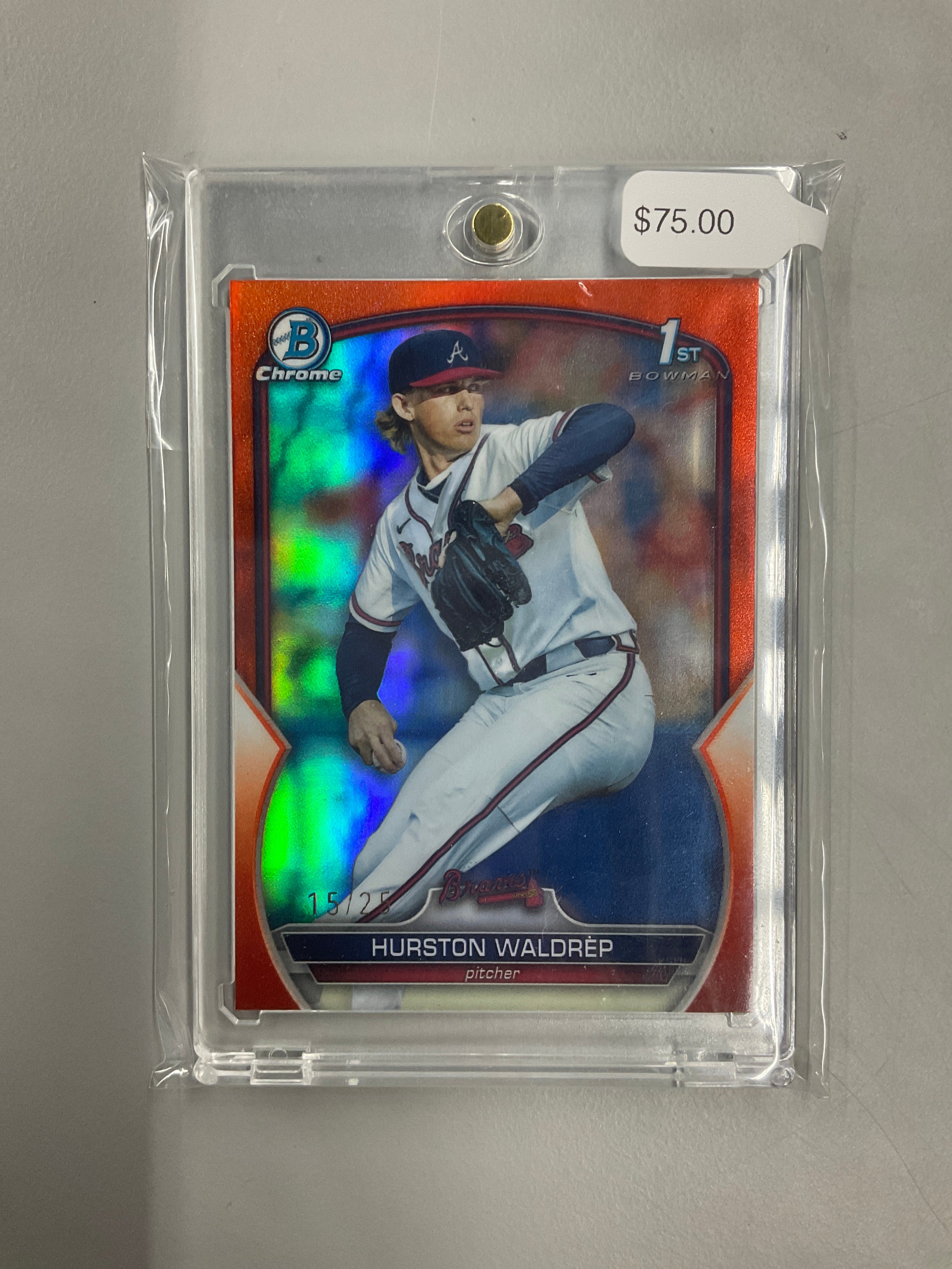 2023 Bowman Hurston Waldrep Orange /25 Braves
