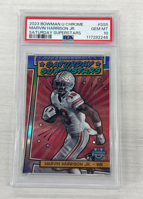 2023 Bowman U Marvin Harrison Saturday Superstars PSA 10